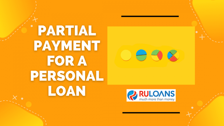 Partial Payment for a Personal Loan